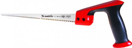 Ножовка по дереву выкружная 300 мм каленый зуб двухкомпонентная рукоятка MATRIX 23103 купить в Тюмени