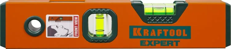 Уровень коробчатый "EXPERT", KRAFTOOL 34710-025, 2 ампулы, 0,5 мм/м, 250мм 34710-025_z01 купить в Тюмени