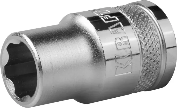 Торцовая головка KRAFTOOL "INDUSTRIE QUALITAT", Cr-V, SUPER-LOCK, хромосатинированная, 1/2", 10 мм 27801-10_z01 купить в Тюмени
