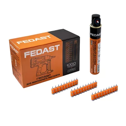 Гвозди 3x22 мм с кованым наконечником Bullet point для монтажного пистолета с газовым баллоном 165 мм FEDAST fd3022mgbp купить в Тюмени