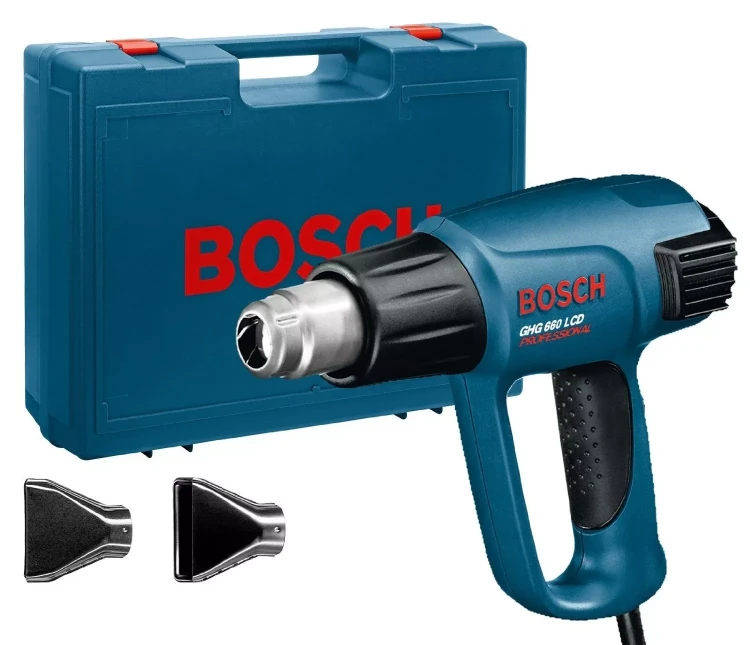 Фен строительный BOSCH GHG 660 LCD 2 насадки купить в Тюмени