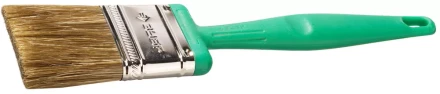 Кисть плоская ЗУБР ЭКСПЕРТ 2в1 БСГ-70 быстросъем голова с переменн углом, тип ЛАЗУРЬ смешанн щетина, пласт ручка, 50мм 4-01070-050 купить в Тюмени