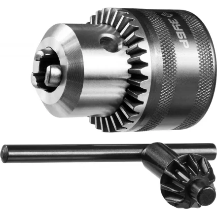 Патрон ЗУБР &quot;ЭКСПЕРТ&quot; цельнометаллический для дрели, с ключом, 16мм, 1/2&quot; 2908-16-1/2 купить в Тюмени