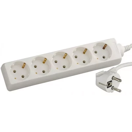 Удлинитель СВЕТОЗАР электрический с заземлением, евро, 5 гнезд, 2м SV-55053-2 купить в Тюмени