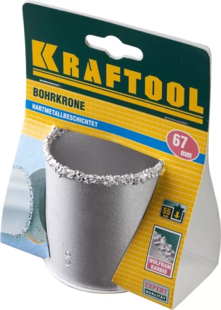 Коронка KRAFTOOL кольцевая с напылением из карбида вольфрама, 67мм 33401-67_z01 купить в Тюмени
