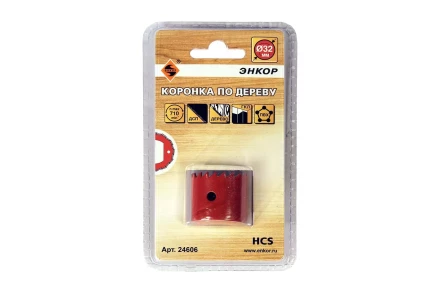 Коронка по дереву 32 мм Энкор 24606 купить в Тюмени