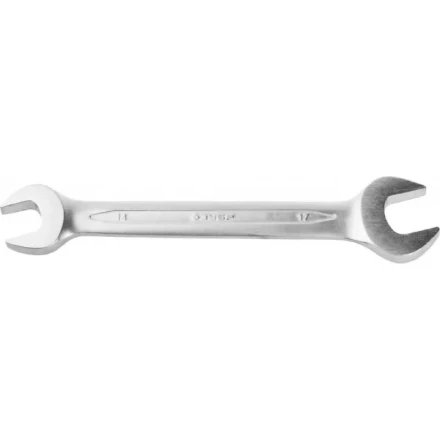 Ключ ЗУБР &quot;ПРОФИ&quot; гаечный рожковый, Cr-V сталь, хромированный, 14х17мм 27027-14-17 купить в Тюмени