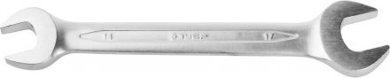 Ключ ЗУБР &quot;ПРОФИ&quot; гаечный рожковый, Cr-V сталь, хромированный, 14х17мм 27027-14-17 купить в Тюмени