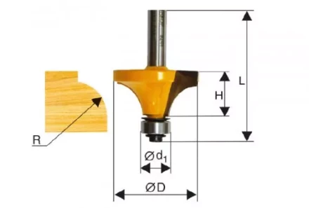 Фреза кром. калевочная ф571х28мм R222мм хв. 12мм 46240 купить в Тюмени