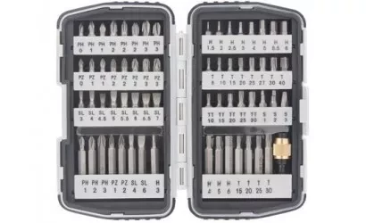 Набор бит,магнитный адаптер,CrV,в плат.боксе,64шт MATRIX 11327 купить в Тюмени