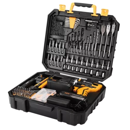 Дрель аккумуляторная DEKO DKCD20FU-Li, 063-4179 + набор 193 аксессуара купить в Тюмени