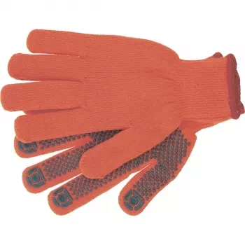 Перчатки вязаные полиакрилонитрильные плюшевого переплет.,ПВХ &quot;точка&quot;, 10 кл.,58гр СИБРТЕХ  Россия 67768 купить в Тюмени