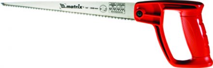 Ножовка по дереву для мелких пильных работ 320 мм цельнолитая однокомпонентная рукоятка MATRIX 23106 купить в Тюмени