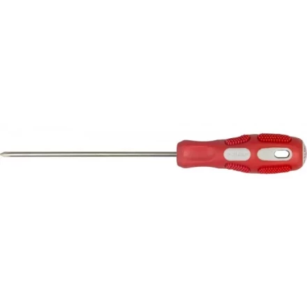 Отвертка ЗУБР "ПРОФИ" хромованадиевая сталь, двухкомпонентная рукоятка, магнит наконечник, PH0x100мм 25232-0-100_z01 купить в Тюмени