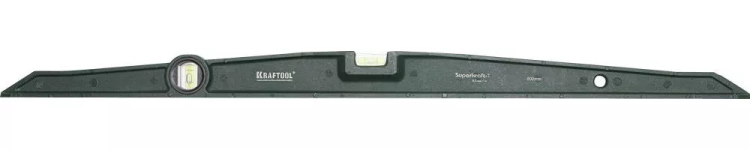 Уровень KRAFTOOL "SUPERKRAFT-T" литой, 2 ампулы, 0,5 мм/м, 800 мм 34717-080 купить в Тюмени