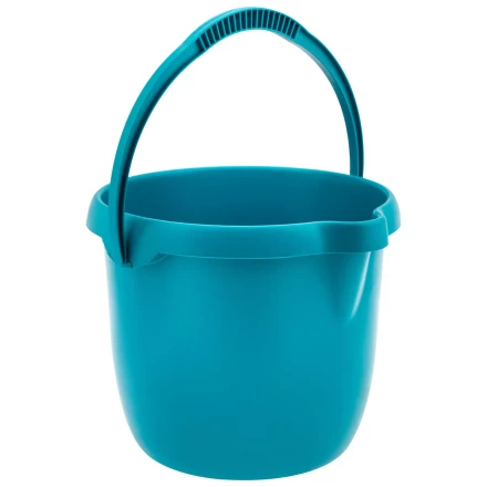 Ведро пластмассовое круглое 12 л, бирюзовое, Home Palisad 929575 купить в Тюмени