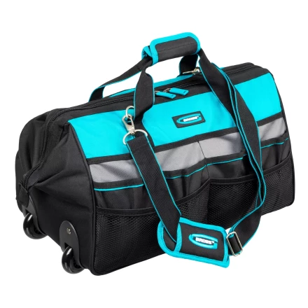 Сумка для инструмента Gross 90276, 500х280х290мм, выдвижная рукоятка, колеса, наплечный ремень купить в Тюмени