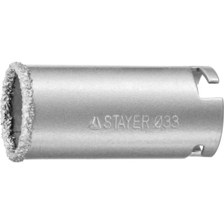 Коронка STAYER &quot;PROFESSIONAL&quot; кольцевая с карбидно-вольфрамовой крошкой, d=33мм 33345-33 купить в Тюмени