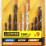 Набор STAYER "STANDARD": Сверла комбинированные, дерево (4-6-8мм), металл (4-6-8мм), бетон (4-6-8мм), 9 предметов 29720-H9 купить в Тюмени