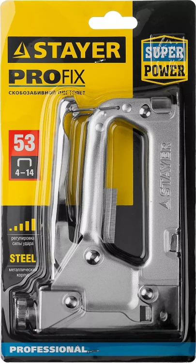 Степлер для скоб "Pro 53" тип 53 (4-14 мм), STAYER Professional 3150_z01 купить в Тюмени