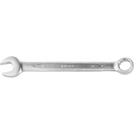 Ключ ЗУБР &quot;ПРОФИ&quot; гаечный комбинированный, Cr-V сталь, хромированный, 15мм 27022-15 купить в Тюмени