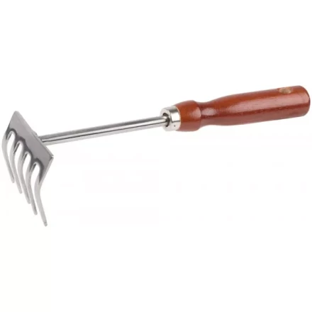 Грабельки GRINDA из нержавеющей стали с деревянной ручкой, 250 мм 8-421149_z01 купить в Тюмени