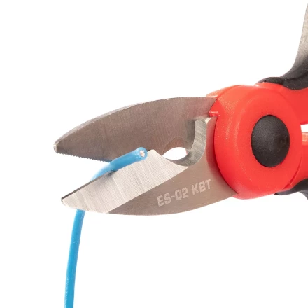 Ножницы электрика универсальные КВТ ES-02 для резки проводов до 6 мм (102358) купить в Тюмени