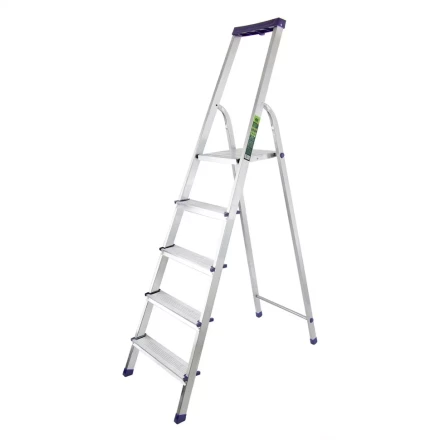 Стремянка алюминиевая с органайзером &quot;УНИВЕРСАЛ&quot; 5 ступеней Сибртех 97895 купить в Тюмени