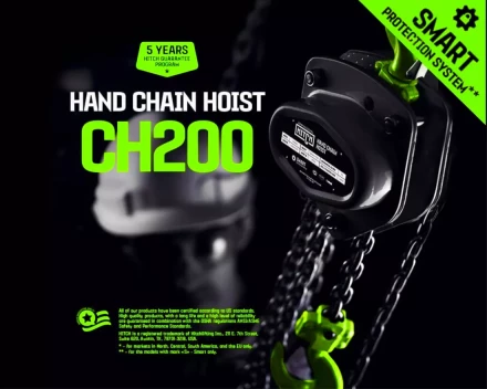 Таль ручная цепная HITCH CH200-G, 2 т, 12 м. Гальваническая цепь купить в Тюмени