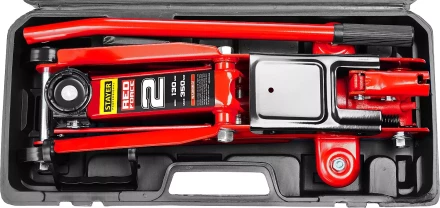 Домкрат гидравлический подкатной &quot;RED FORCE&quot;, 2т, 130-350мм, в кейсе, STAYER 43153-2-K 43153-2-K купить в Тюмени