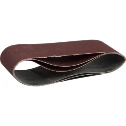 Лента шлифовальная бесконечная ЗУБР "МАСТЕР" на тканевой основе, для ЛШМ, P80, 75х457мм, 3шт 35541-080