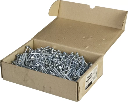 Гвозди ЗУБР &quot;МАСТЕР&quot; ершеные с плоской головкой оцинкованные чертеж №7811-7038, 4,2х90мм, 5кг 305200-42-090 купить в Тюмени