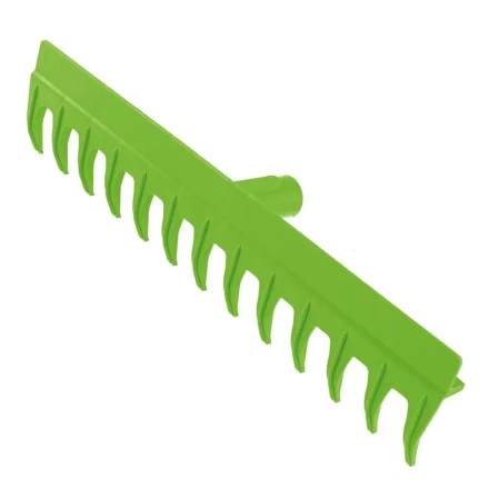 Грабли пластиковые, 430 мм, 13 прямых зубьев, металлический черенок, Сибртех 61730 купить в Тюмени