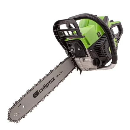 Пила цепная бензиновая БП-4540, 45 см3, шина 40 см, шаг 0.325, паз 1,5 мм, 64 звена Сибртех 95208 купить в Тюмени