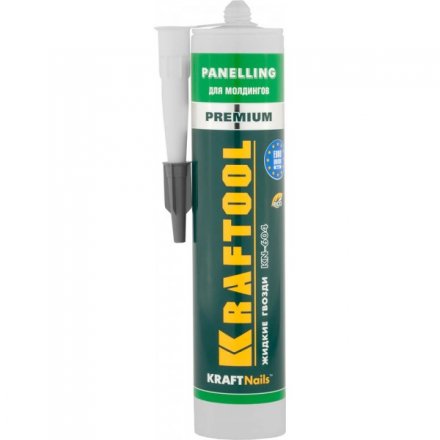 Клей монтажный KRAFTOOL KraftNails Premium KN-604, для молдингов, панелей и керамики, без растворителей, 310мл 41349_z01 купить в Тюмени