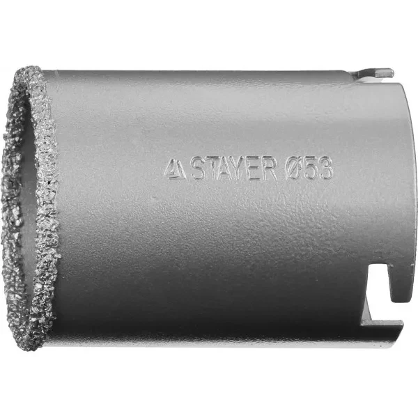 Коронка STAYER "PROFESSIONAL" кольцевая с карбидно-вольфрамовой крошкой, d=53мм 33345-53 купить в Тюмени