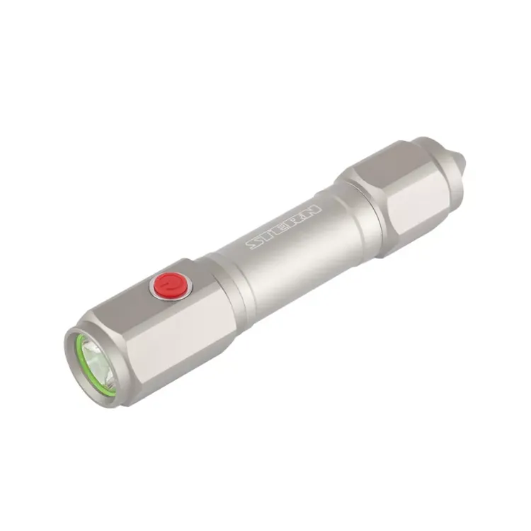 Фонарь автомобильный спасатель 1W Led встроеное лезвие молоток 3 режима 100-50-строб 3хААА Stern 90524 купить в Тюмени
