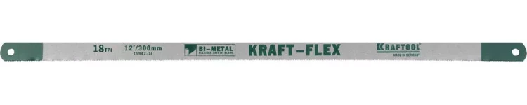 Полотно KRAFTOOL "KRAFT-FLEX" по металлу, Bi-Metal, 18TPI, 300 мм, 10 шт 15942-18-S10 купить в Тюмени