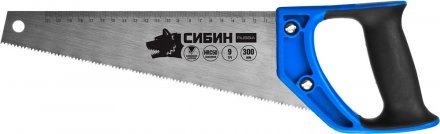 Ножовка по дереву компактная (пила) ТУЛБОКС 300 мм, шаг 9 TPI (3 мм), СИБИН 15056-30 купить в Тюмени