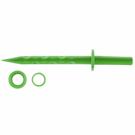 Колышек 20см с установочным кольцом для крепления укрывного материала и пленки 10шт зеленый PALISAD 64433 купить в Тюмени