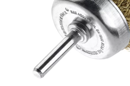 Кордщетка HAMMER чаша 50мм для дрели гофрированная латунированная сталь (207-201) купить в Тюмени