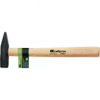 Молоток слесарный с квадратным бойком и деревянной рукояткой  1000 г Россия 10301 купить в Тюмени