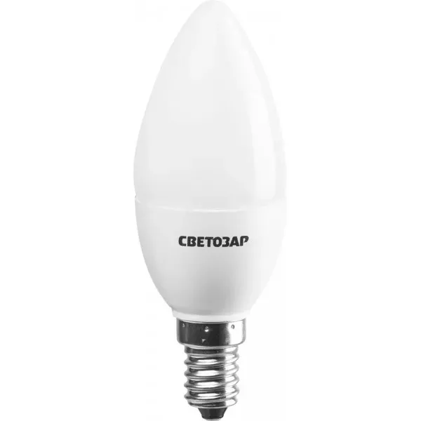 Лампа СВЕТОЗАР светодиодная "LED technology", цоколь Е14(миньон), яркий белый свет (4000К), 220В, 3Вт (25), свеча 44503-25_z01 купить в Тюмени