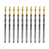 Сверло по металлу, 3,2 мм, HSS-Tin, Golden Tip, 10 шт. Denzel 717206 купить в Тюмени