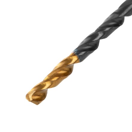 Сверло по металлу, 3,2 мм, HSS-Tin, Golden Tip, 10 шт. Denzel 717206 купить в Тюмени