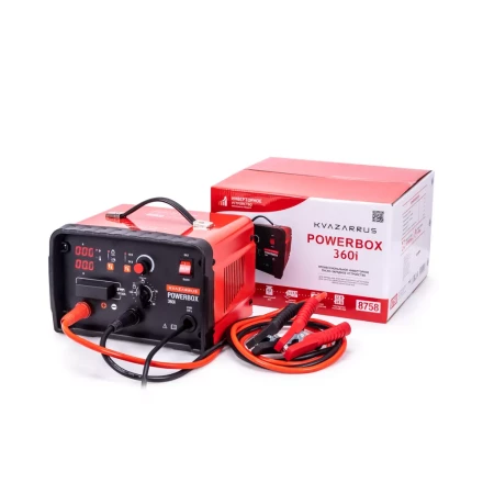 Инверторное пуско-зарядное устройство KVAZARRUS PowerBox 360i таймер цветная коробка купить в Тюмени