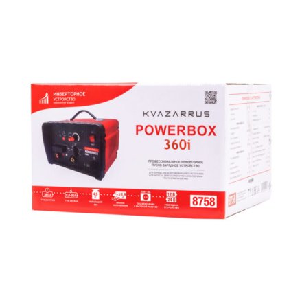 Инверторное пуско-зарядное устройство KVAZARRUS PowerBox 360i таймер цветная коробка купить в Тюмени