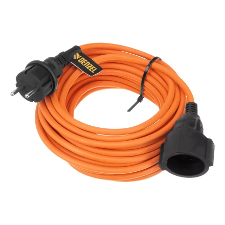 Удлинитель-шнур силовой Denzel Garden Series, б/з, ПВС, 10м, 1 розетка, 2 x 1,5 мм, 3 м 37403 купить в Тюмени
