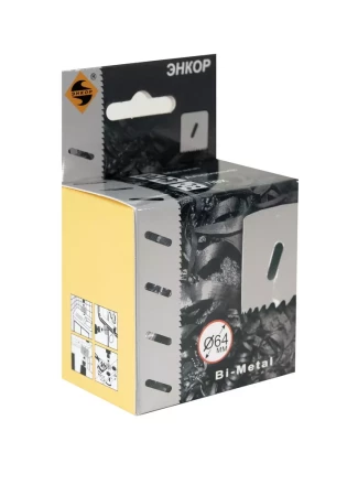 Коронка Bi-Metal Ф64 мм М3 Энкор 24164 купить в Тюмени