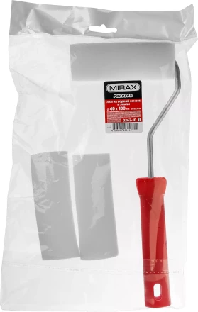 Валик &quot;ПОРОЛОН&quot; в наборе: 3 шубки + ручка, 100 мм, d=40 мм, MIRAX 0363-10_z01 купить в Тюмени